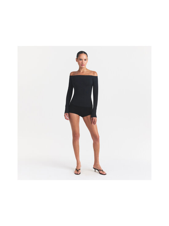 SKIMS - Smooth Layers Off The Shoulder -paita - OBSIDIAN | Stockmann - photo 3