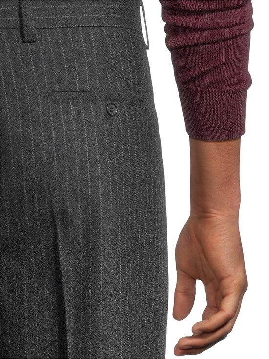 Filippa K - Hector pinstripe -flanellihousut - NULL ANTHRACITE PINSTRIPE ANTHRACITE PINSTRIPE | Stockmann - photo 6
