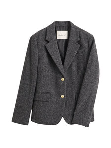 GANT - Slim Herringbone -bleiseri - 90 CHARCOAL MELANGE | Stockmann