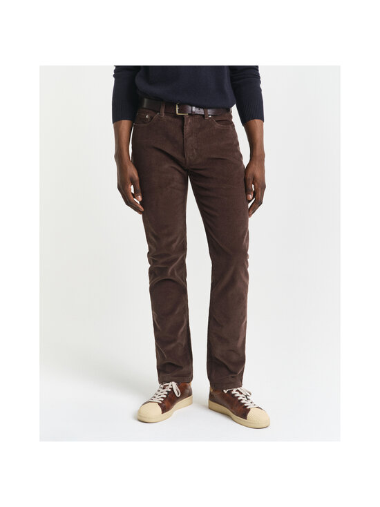 GANT - Regular fit -vakosamettifarkut - 274 RICH BROWN | Stockmann - photo 4