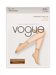 Vogue - Everyday Basic -nilkkasukat 20 den, 2-pack - 9480 BRONZE Vogue - Everyday Basic -nilkkasukat 20 den, 2-pack - 9480 BRONZE | Stockmann