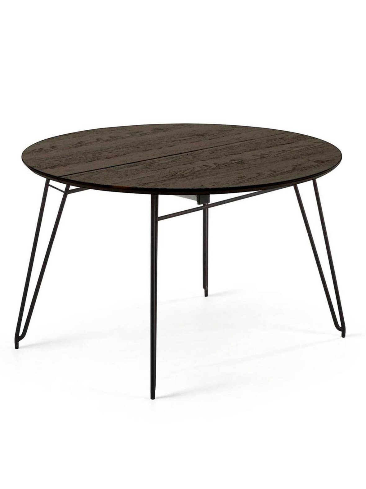 Milian- jatkettava ruokapöytä musta ⌀ 120/200 cm