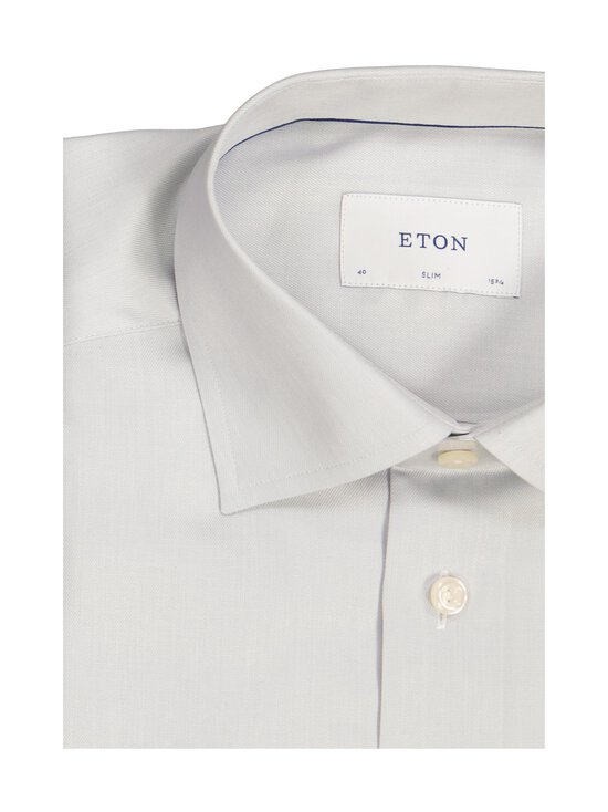 Eton - Slim Fit End On End Signature Shirt - 12 LIGHT GREY | Stockmann - photo 2