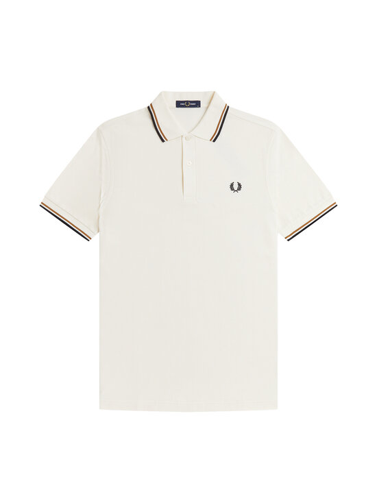 Fred Perry - The Twin Tipped -pikeepaita - ECRU / DARK CARMEL / BLACK | Stockmann - photo 1
