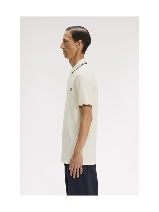 Fred Perry - The Twin Tipped -pikeepaita - ECRU / DARK CARMEL / BLACK | Stockmann - photo 4