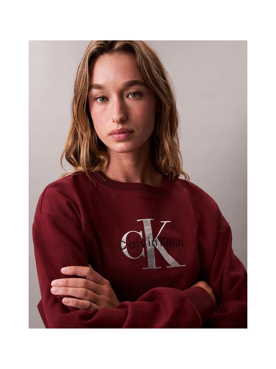 Calvin Klein Jeans - Monologo French Terry -collegepaita - WCV RENAISSANCE RED | Stockmann - photo 6