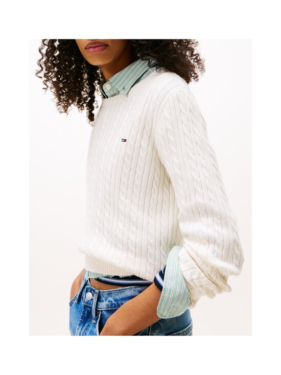 Tommy Jeans - Essential-palmikkoneule - YBH ANCIENT WHITE - photo 5 Tommy Jeans - Essential-palmikkoneule - YBH ANCIENT WHITE | Stockmann - photo 5