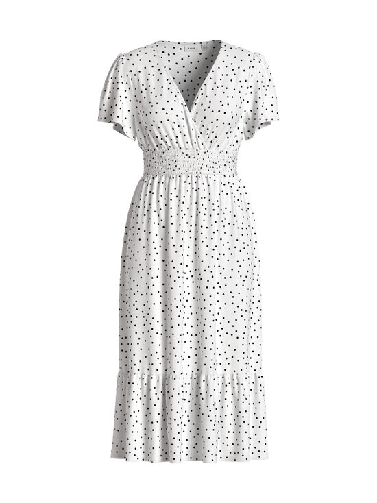 Vila - ViMathilde Smock -nilkkapituinen mekko - BIRCH AOP:BLACK DOTS | Stockmann - photo 1