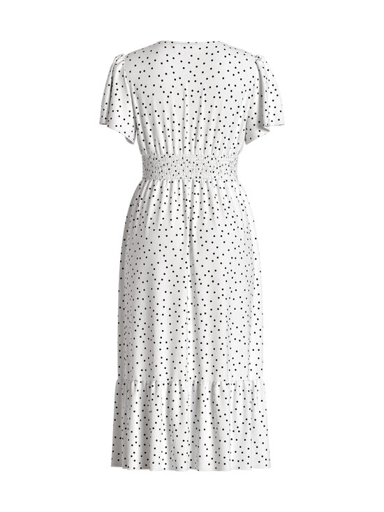 Vila - ViMathilde Smock -nilkkapituinen mekko - BIRCH AOP:BLACK DOTS | Stockmann - photo 2