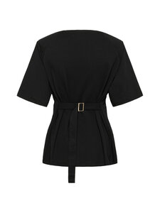 MY ESSENTIAL WARDROBE - MWApir Belt krekls - 100 BLACK | Stockmann