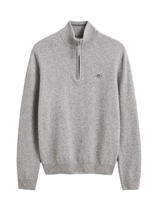 GANT - Kampsun Superfine Lambswool Half Zip - 93 GREY MELANGE | Stockmann