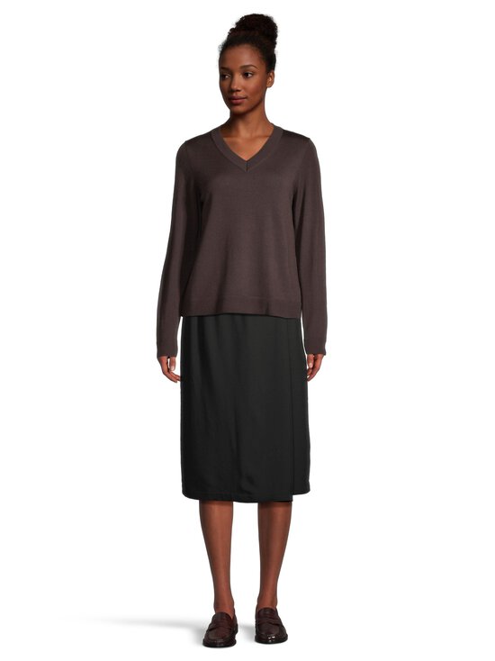 ESSENTIALS by Stockmann - Jannie-merinoneulepusero - DK.BROWN 241944 | Stockmann - photo 2