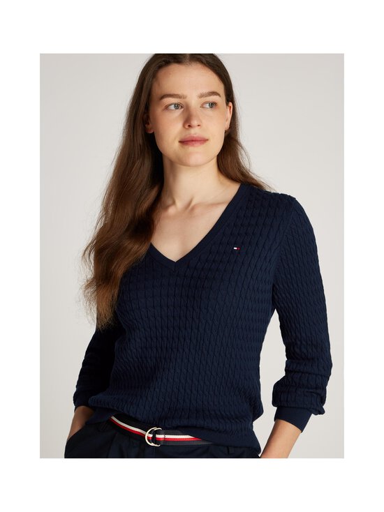 Tommy Hilfiger - Palmikkoneule - C1G DARK NIGHT NAVY | Stockmann - photo 6