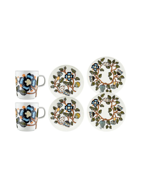 Marimekko - Tiara Oiva -aamisaisetti 6 kpl - 126 WHITE, WARM ORANGE, GREEN - photo 1 Marimekko - Tiara Oiva -aamisaisetti 6 kpl - 126 WHITE, WARM ORANGE, GREEN | Stockmann - photo 1
