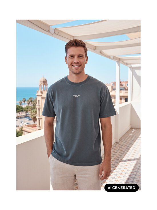 Drôle de Monsieur - Classic Slogan t-paita - DGR DARK GREY | Stockmann - photo 3