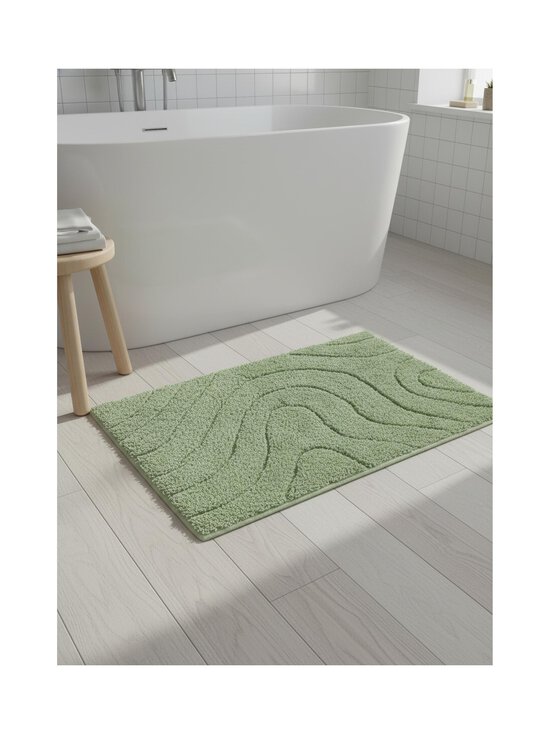 Casa Stockmann - Curve- tuftattu kylpyhuonematto - SOFT GREEN | Stockmann - photo 3