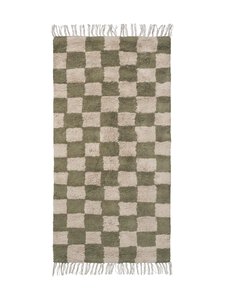 Ferm Living - Mara-puuvillamatto - ELM GREEN/WARM SAND | Stockmann
