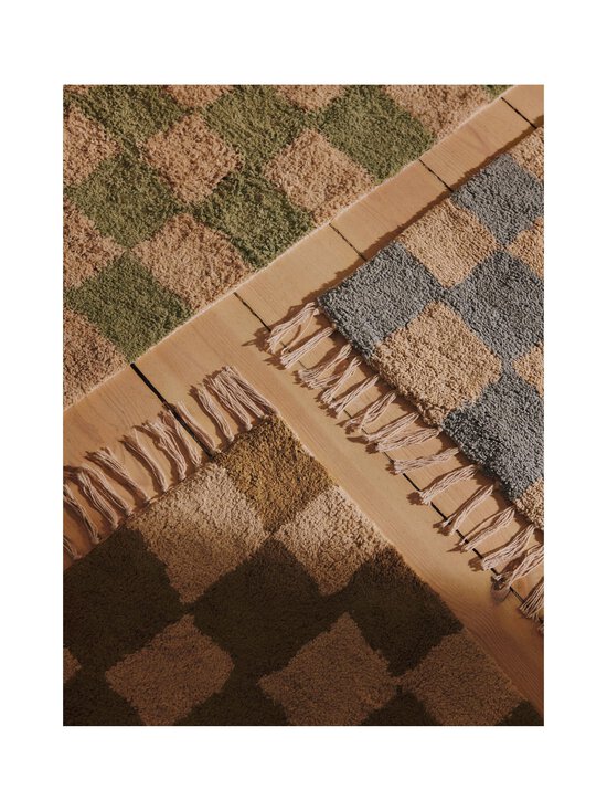 Ferm Living - Mara-puuvillamatto - ELM GREEN/WARM SAND | Stockmann - photo 2