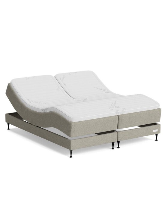 Carpe Diem Beds - Marstrand-moottorisänky Premium Split / Melange Nap -kangas vaaleanharmaa 180 x 210 cm / medium - firm - GREY | Stockmann - photo 1