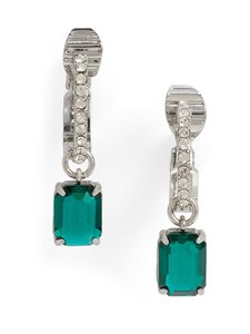 Lauren Ralph Lauren - Kõrvarõngad Hoop Stone Drop - 340 RHD/EMERALD | Stockmann