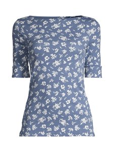 Lauren Ralph Lauren - Judy Mid Sleeve krekls - BLUE MULTI Lauren Ralph Lauren - Judy Mid Sleeve krekls - BLUE MULTI | Stockmann