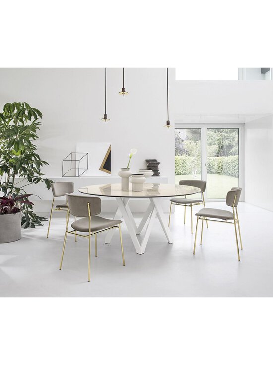 Calligaris - Fifties-tuoli punainen sametti/messinki - BEIGE | Stockmann - photo 5