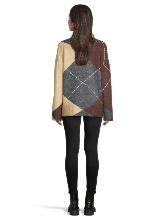 Object - ObjZena-neule - DARK GREY MELANGE PATTERN:SEAL BROWN/TANNIN/CLOUD DANCER | Stockmann - photo 3