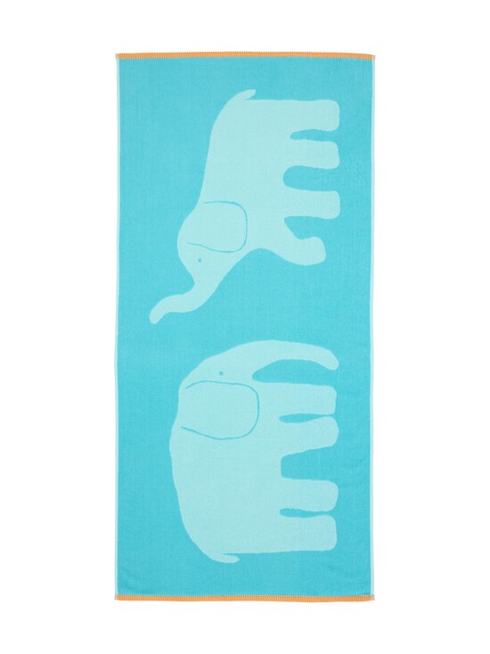 Finlayson - Elefantti Vapaa organiskās kokvilnas dvielis, 70 x 150 cm - TURQUOISE/ORANGE - photo 2 Finlayson - Elefantti Vapaa organiskās kokvilnas dvielis, 70 x 150 cm - TURQUOISE/ORANGE | Stockmann - photo 2