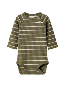 Lil' Atelier - Bodi NbmKail Slim - SHITAKE STRIPES:TURTLEDOVE | Stockmann