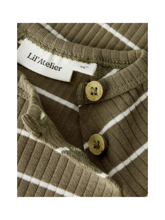 Lil' Atelier - Bodi NbmKail Slim - SHITAKE STRIPES:TURTLEDOVE | Stockmann - photo 3