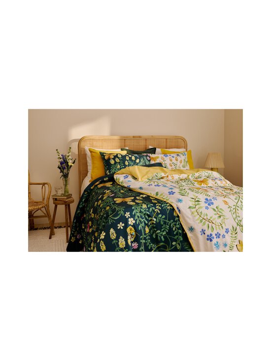 Finlayson - Puutarhajuhla-satiinipussilakanasetti - PETROL / YELLOW | Stockmann - photo 4