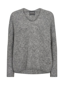 MOS MOSH - MMThora V-Neck -neule - 919 GREY MELANGE | Stockmann