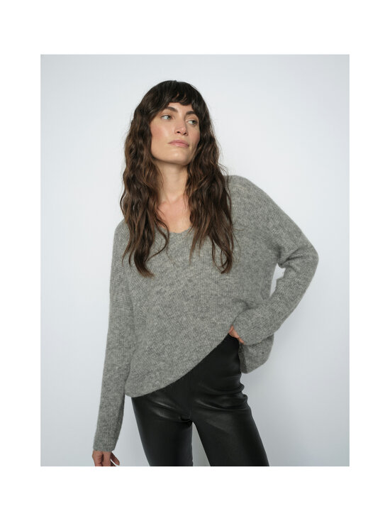 MOS MOSH - MMThora V-Neck -neule - 919 GREY MELANGE | Stockmann - photo 3