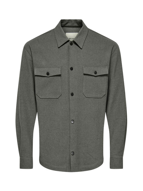 Only & Sons - OnsMark Brushed Overshirt -paita - BELUGA | Stockmann - photo 1