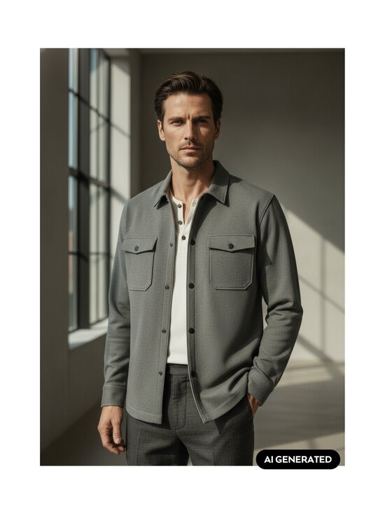 Only & Sons - OnsMark Brushed Overshirt -paita - BELUGA | Stockmann - photo 3