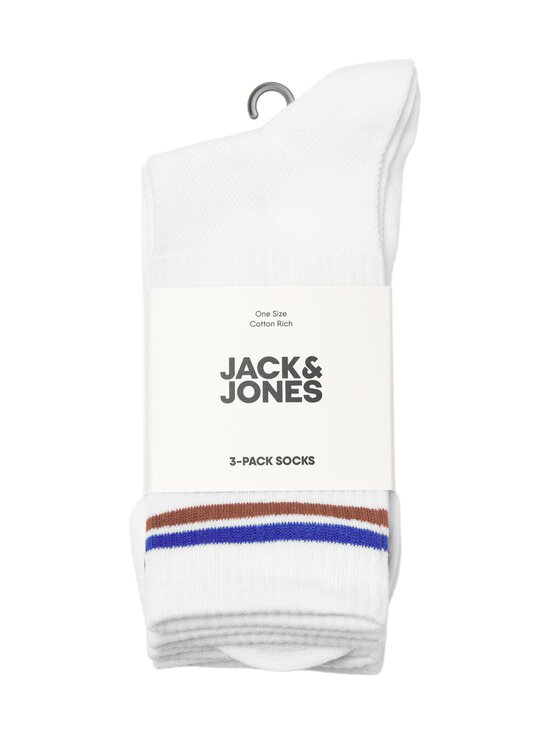 JACK & JONES junior - JacBoston Tennis -sukat 3-pack - BRIGHT WHITE PACK:WHITE - WHITE | Stockmann - photo 1