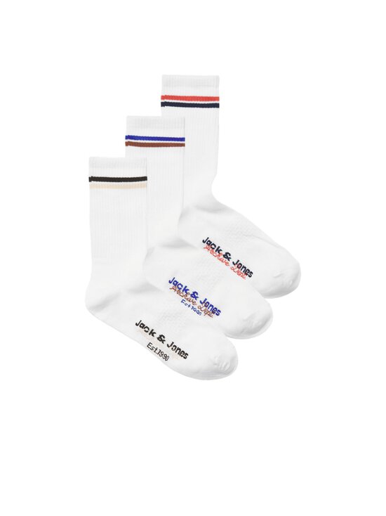 JACK & JONES junior - JacBoston Tennis -sukat 3-pack - BRIGHT WHITE PACK:WHITE - WHITE | Stockmann - photo 2