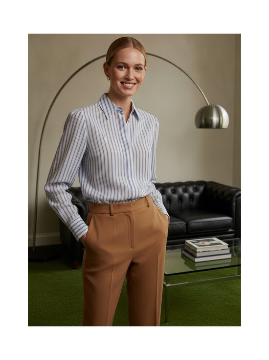Max Mara Studio - Raidallinen paitapusero - 003 LIGHT BLUE | Stockmann - photo 2