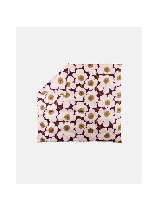 Marimekko - Unikko-satiinipussilakana - 438 PLUM, PINK, ELMWOOD, TOFFEE | Stockmann - photo 2