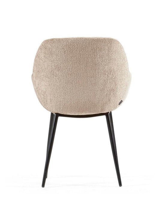 Kave Home - Konna-tuoli beige chenille-kangas / musta - BEIGE | Stockmann - photo 4