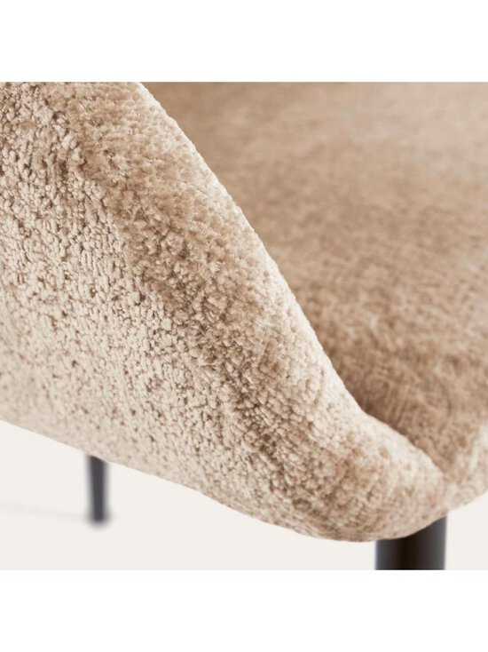 Kave Home - Konna-tuoli beige chenille-kangas / musta - BEIGE | Stockmann - photo 6