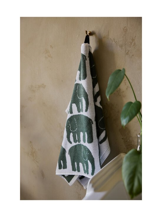 Finlayson - Yksi Elefantti -pyyhe - DARK GREEN | Stockmann - photo 4