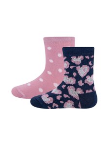Ewers - Dot Leo zeķes, 2 iepak. - 2 NAVY PINK | Stockmann