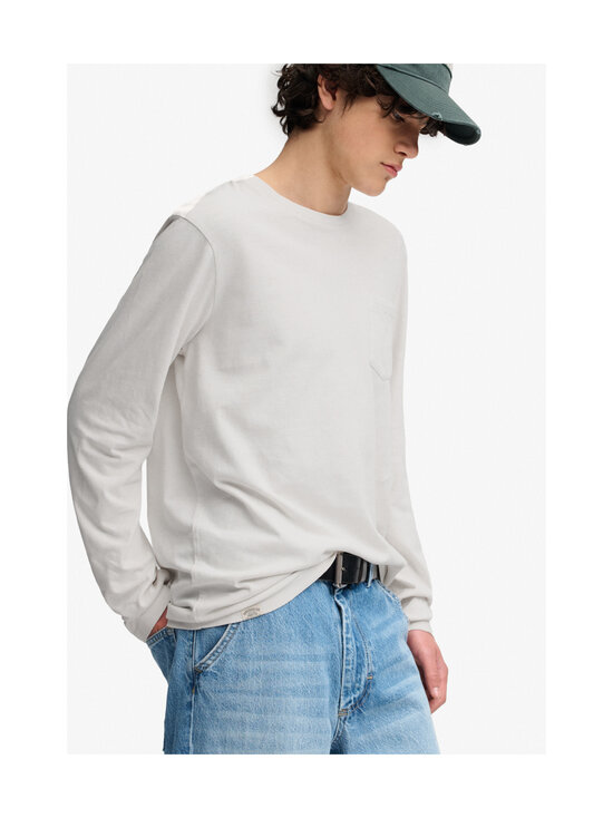 Superdry - Cotton Linen Pocket t-paita - K3Y LIME WHITE | Stockmann - photo 4