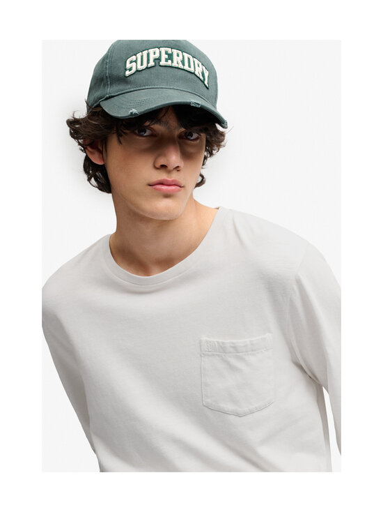 Superdry - Cotton Linen Pocket t-paita - K3Y LIME WHITE | Stockmann - photo 5
