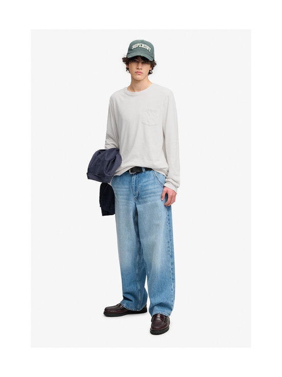 Superdry - Cotton Linen Pocket t-paita - K3Y LIME WHITE | Stockmann - photo 6