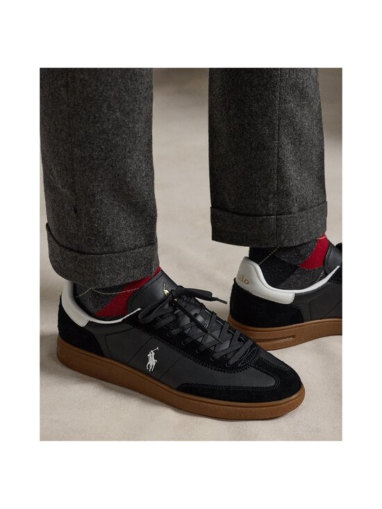 Polo Ralph Lauren - Bedford Low Top -nahkasneakerit - BLACK/WHITE | Stockmann - photo 5