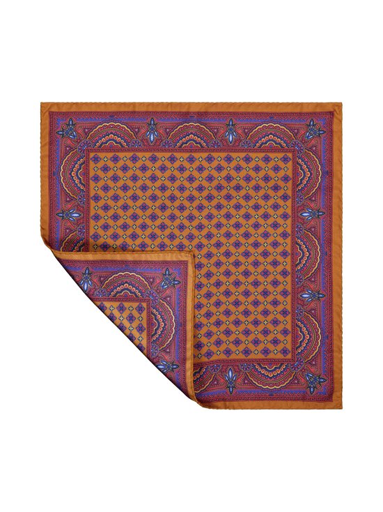 Stockholm Kravatt - Siidist taskurätik Cross Print And Paisley - 2 ORANGE / RED / BLUE | Stockmann - photo 2