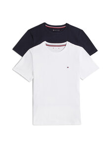 Tommy Hilfiger - Cotton t-paita 2-pack - 0S0 NAVY BLUE/WHITE | Stockmann