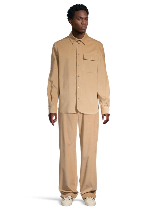 Moncler - Vakosamettikauluspaita - 236 MEDIUM BEIGE | Stockmann - photo 4